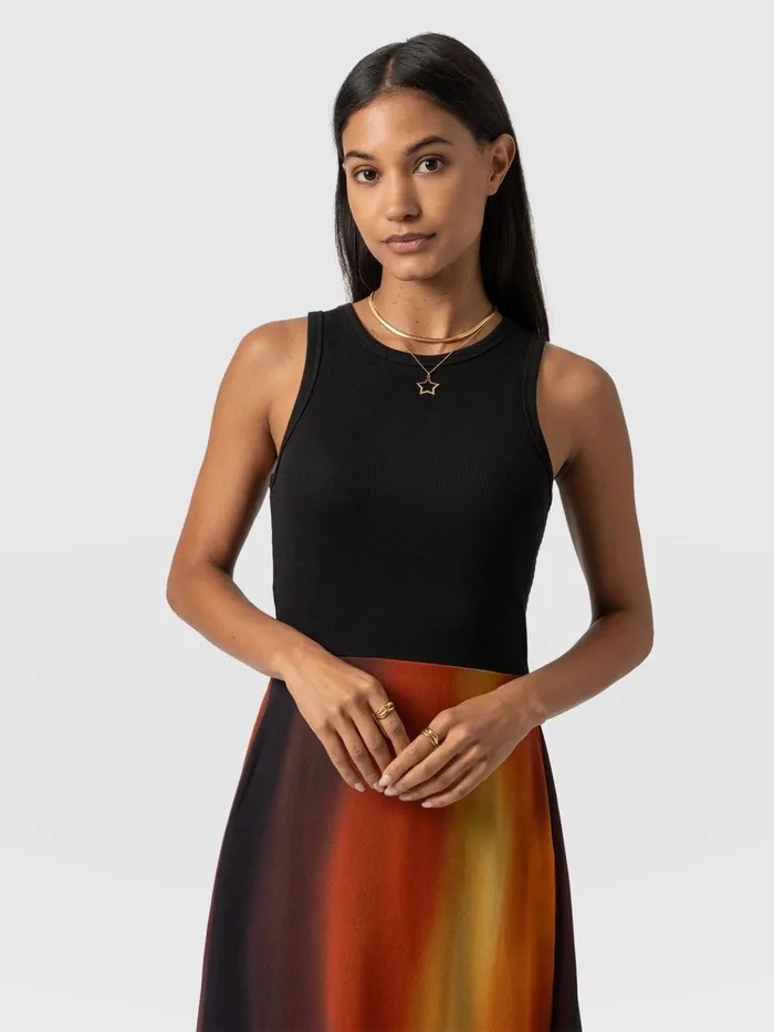 Saint And Sofia Dresses Women Etta Layered Dress 8211 Amber Gradient Amber Gradient