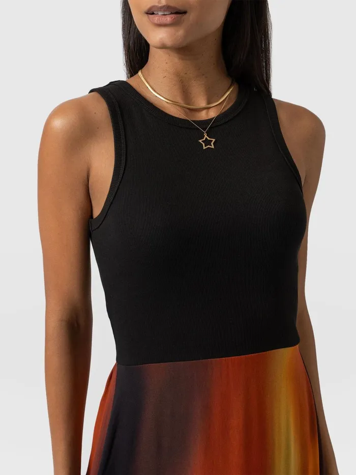 Saint And Sofia Dresses Women Etta Layered Dress 8211 Amber Gradient Amber Gradient