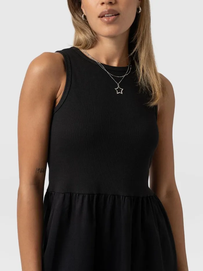 Saint And Sofia Dresses Women Ivy Full Skirt Sleeveless Dress 8211 Black Black