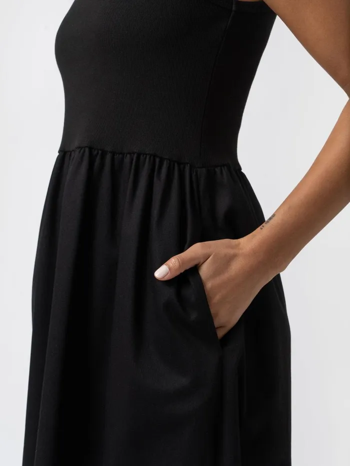 Saint And Sofia Dresses Women Ivy Full Skirt Sleeveless Dress 8211 Black Black