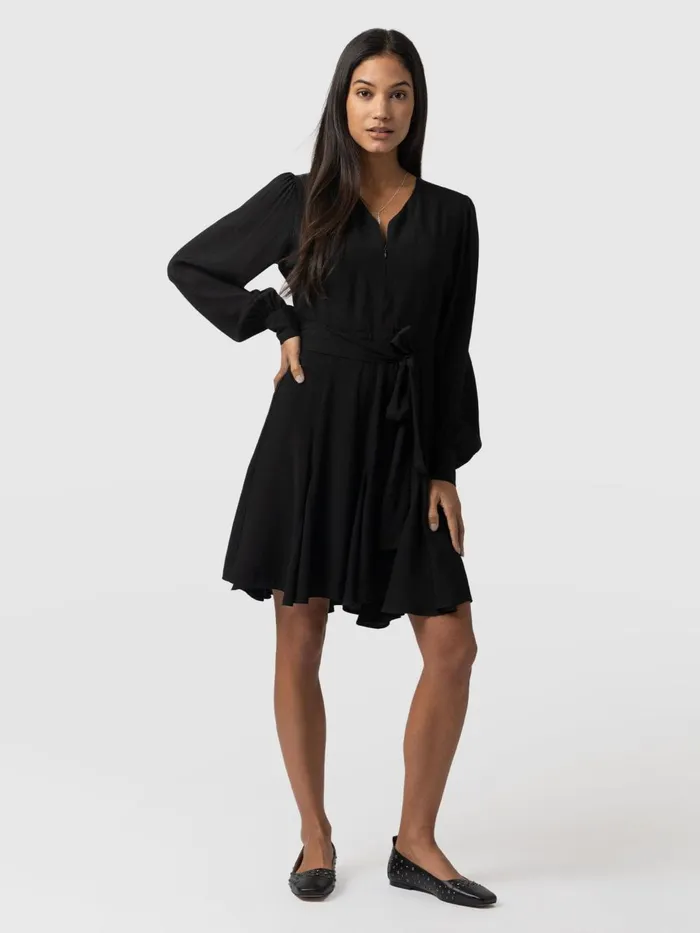 Saint And Sofia Dresses Women Joselyn Mini Dress 8211 Black Black