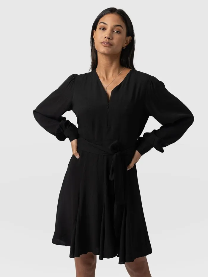 Saint And Sofia Dresses Women Joselyn Mini Dress 8211 Black Black