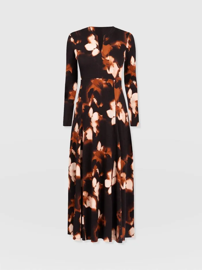 Saint And Sofia Dresses Women Macie Zip Up Dress 8211 Orange Aurora Orange Aurora