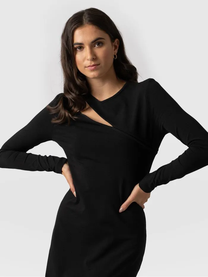 Saint And Sofia Dresses Women Reveal Runway Dress 8211 Black Black