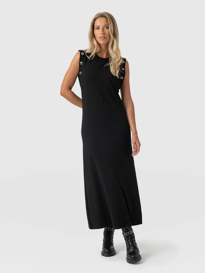 Saint And Sofia Dresses Women Rowan Dress 8211 Black Eyelet Black Eyelet