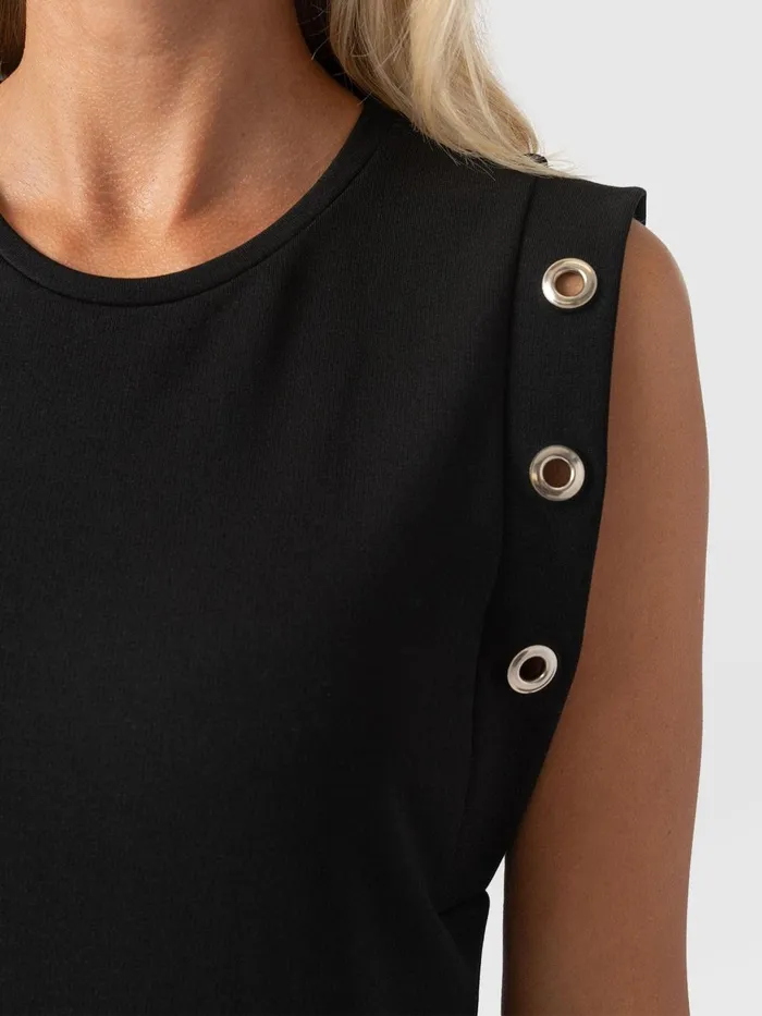 Saint And Sofia Dresses Women Rowan Dress 8211 Black Eyelet Black Eyelet