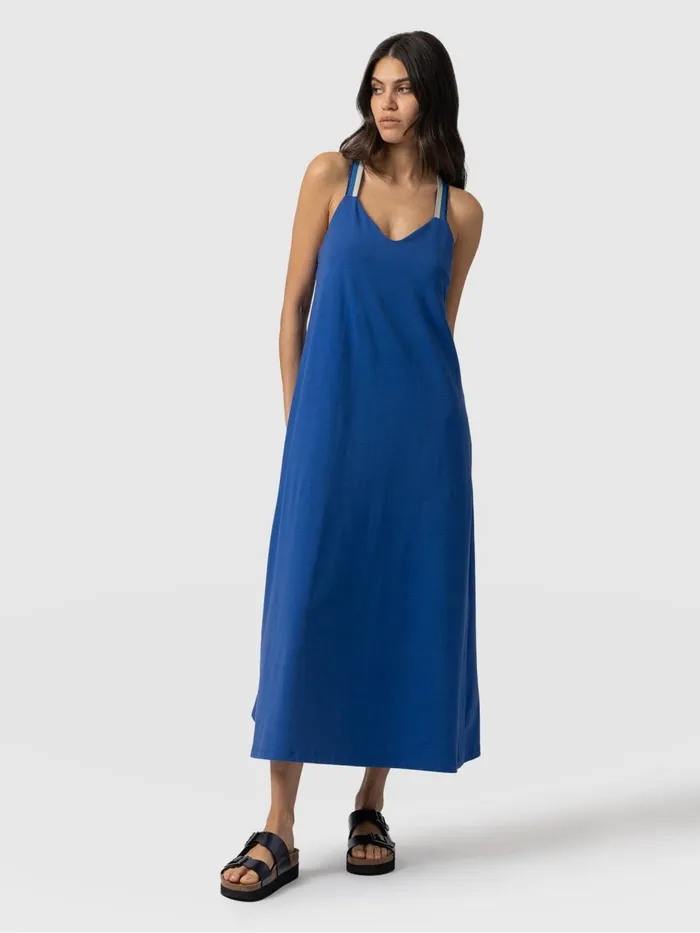 Saint And Sofia Dresses Women Sunset Dress Cobalt Blue 8211 Navy Lurex Navy Lurex