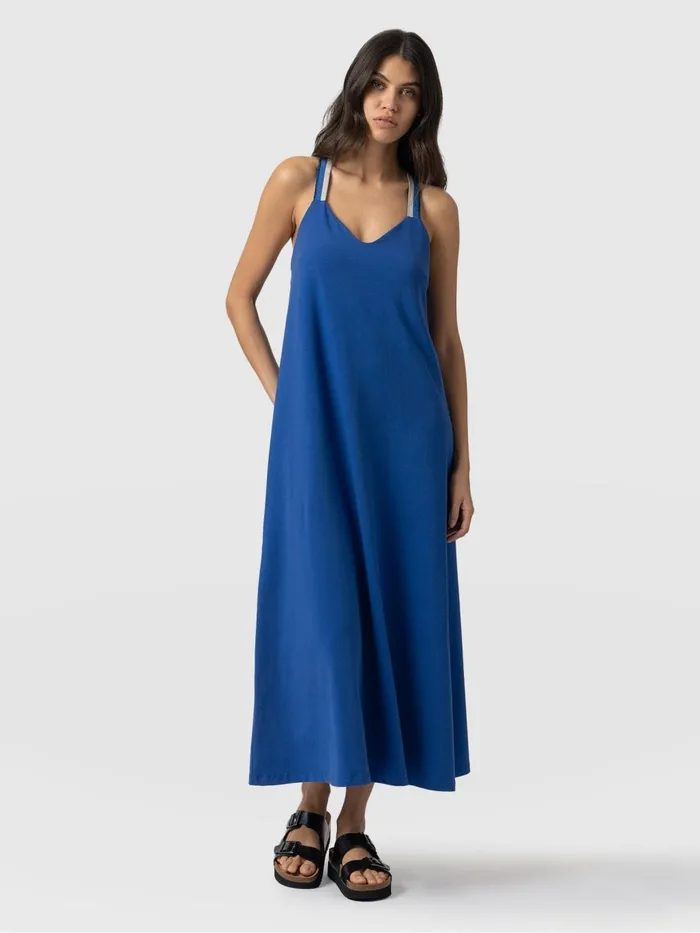 Saint And Sofia Dresses Women Sunset Dress Cobalt Blue 8211 Navy Lurex Navy Lurex