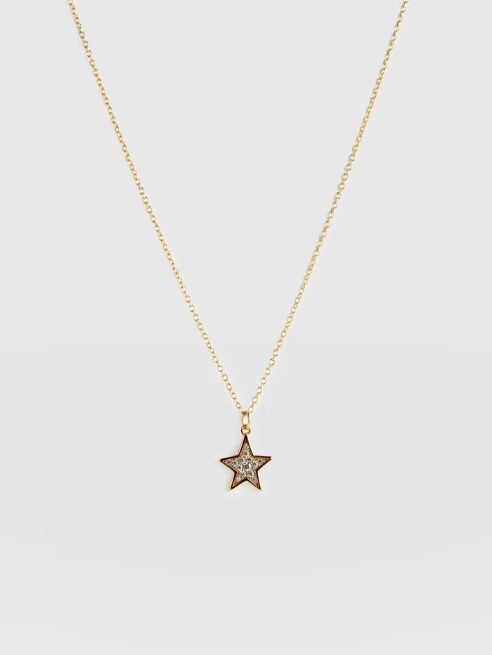 Saint And Sofia Necklaces Women Astral Star Necklace 8211 Gold Gold