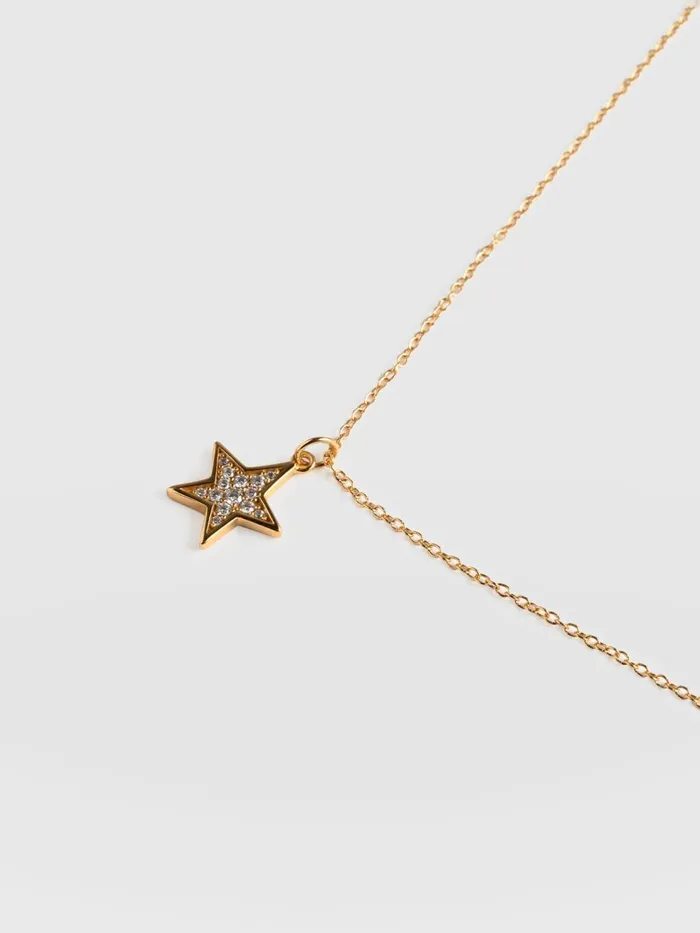 Saint And Sofia Necklaces Women Astral Star Necklace 8211 Gold Gold