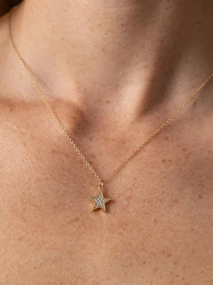 Saint And Sofia Necklaces Women Astral Star Necklace 8211 Gold Gold