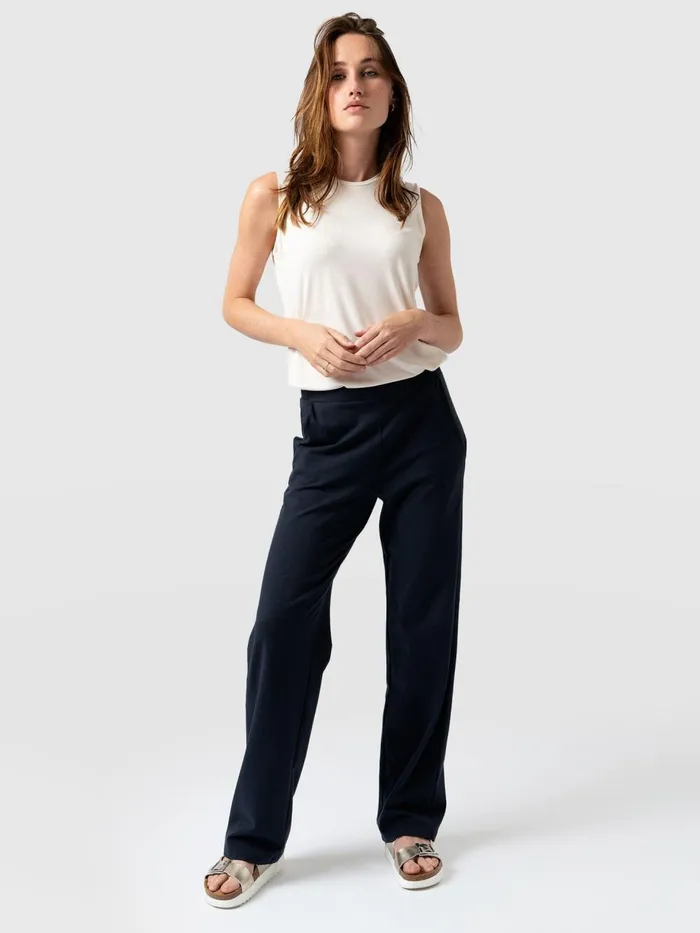 Saint And Sofia Pants Women Apartment Pant 8211 Navy Navy