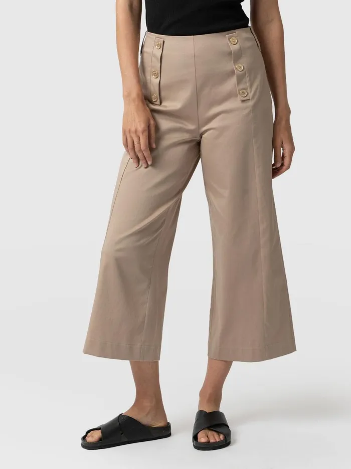 Saint And Sofia Shorts Women Chelsea Culotte 8211 Beige Beige