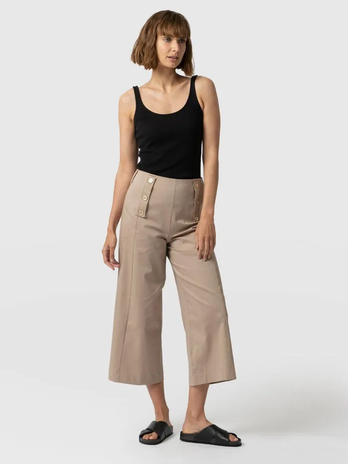 Saint And Sofia Shorts Women Chelsea Culotte 8211 Beige Beige