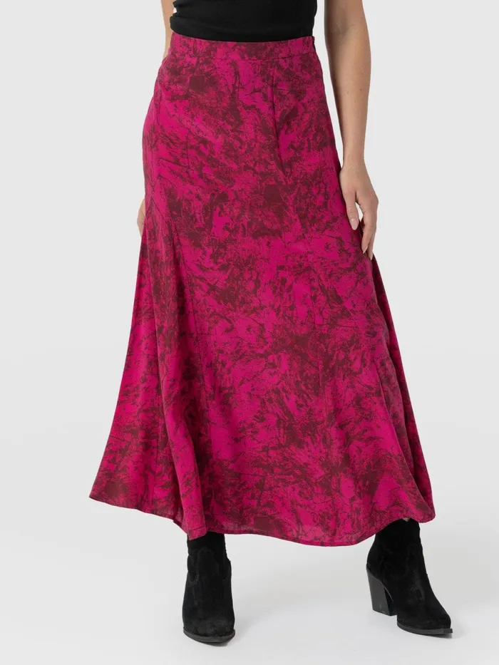 Saint And Sofia Skirts Women Audrey Skirt 8211 Pink Marble Pink Marble