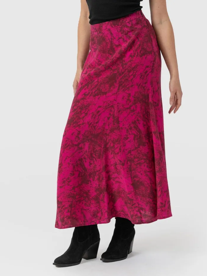 Saint And Sofia Skirts Women Audrey Skirt 8211 Pink Marble Pink Marble