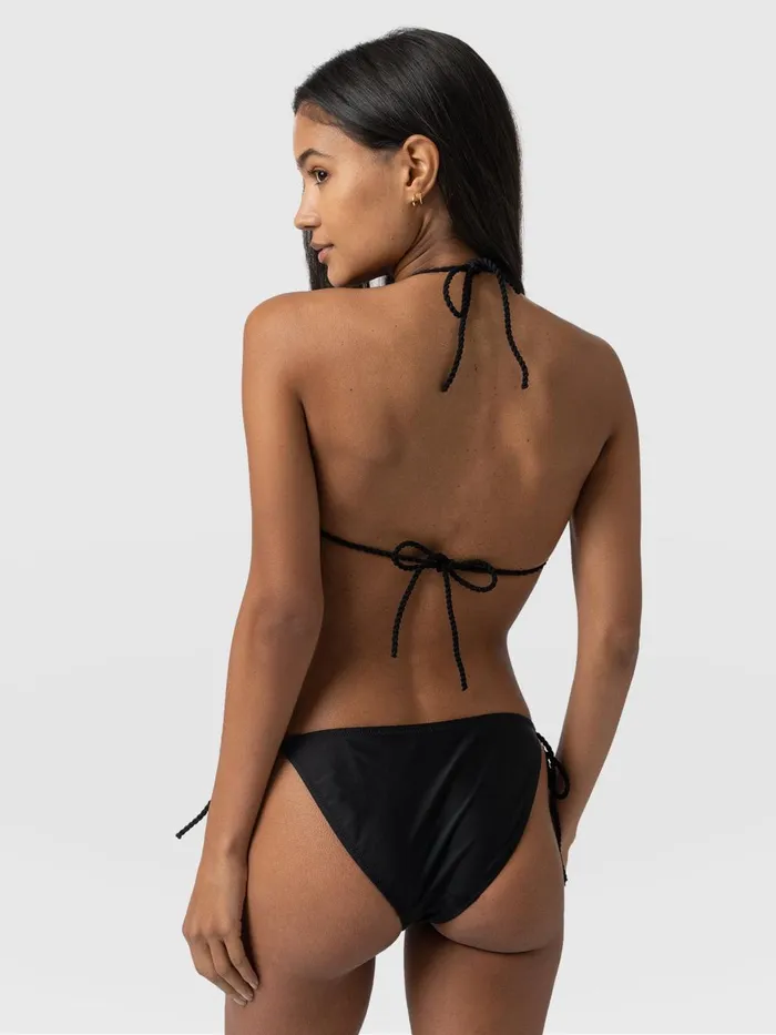 Saint And Sofia Swimwear Women Alba Tie Side Bikini Bottom 8211 Black Black