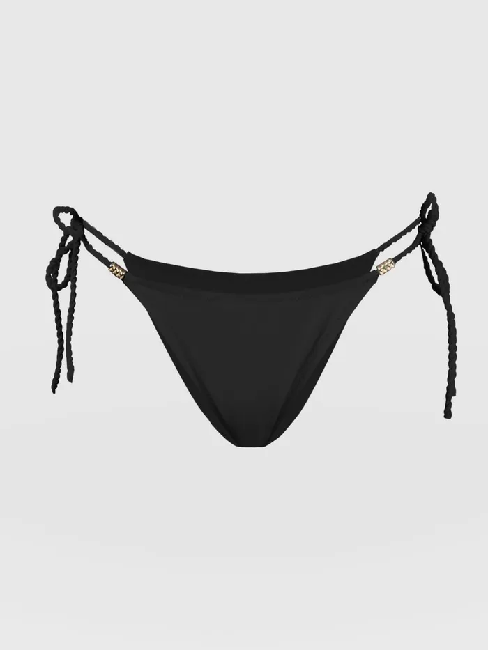 Saint And Sofia Swimwear Women Alba Tie Side Bikini Bottom 8211 Black Black