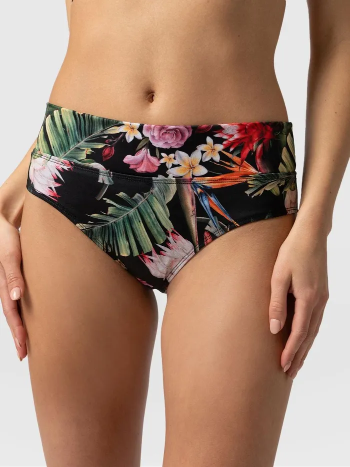 Saint And Sofia Swimwear Women Kyra Bikini Bottom 8211 Tropics Tropics