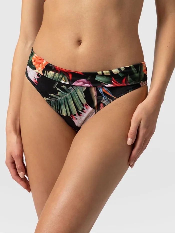 Saint And Sofia Swimwear Women Kyra Bikini Bottom 8211 Tropics Tropics