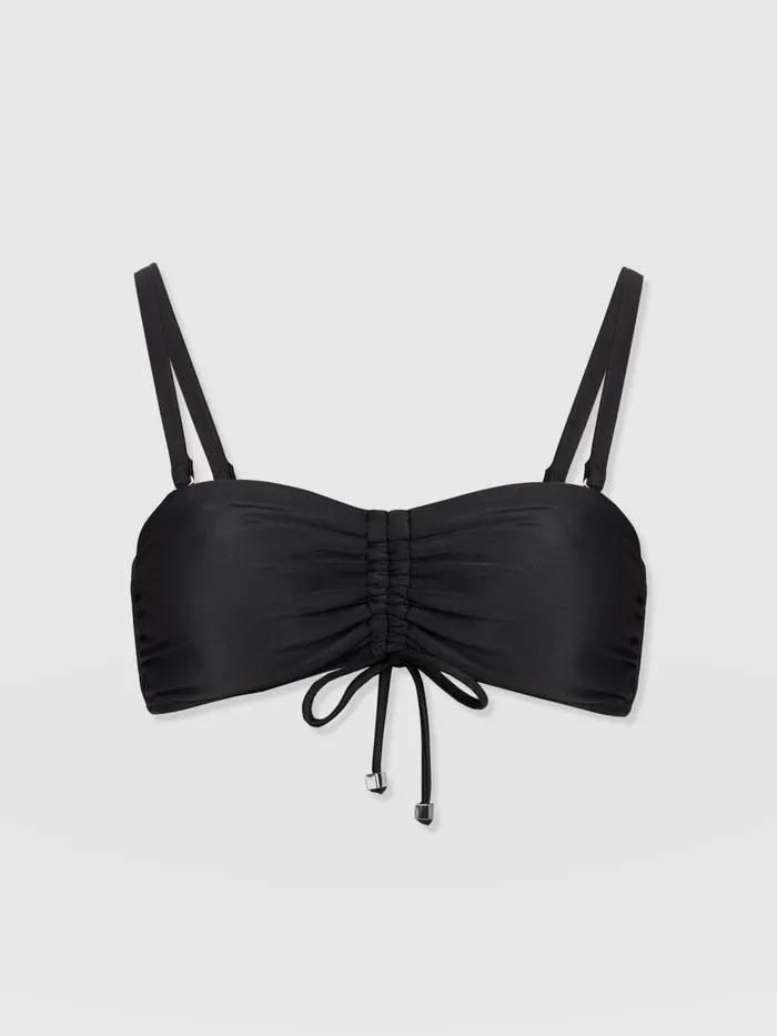 Saint And Sofia Swimwear Women Skye Bandeau Bikini Top 8211 Black Black