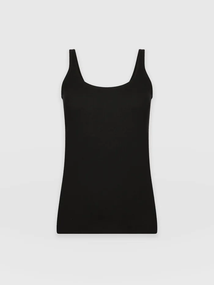 Saint And Sofia TShirts and Tanks Women Rib Cami 8211 Black Black