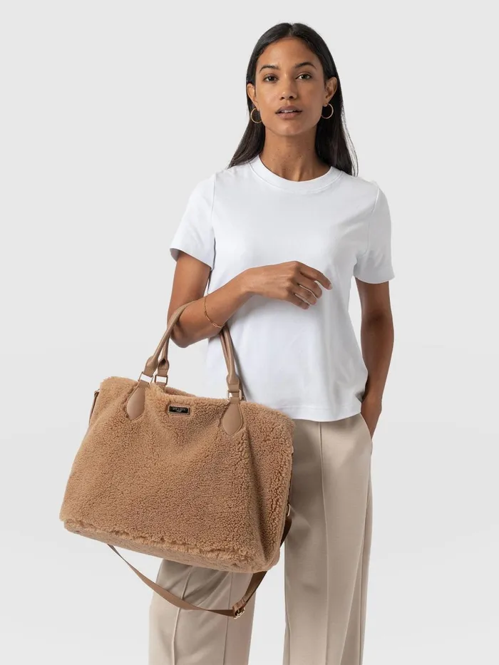 Saint And Sofia Tote Bags Women Teddy Selene Shopper Bag 8211 Caramel Caramel