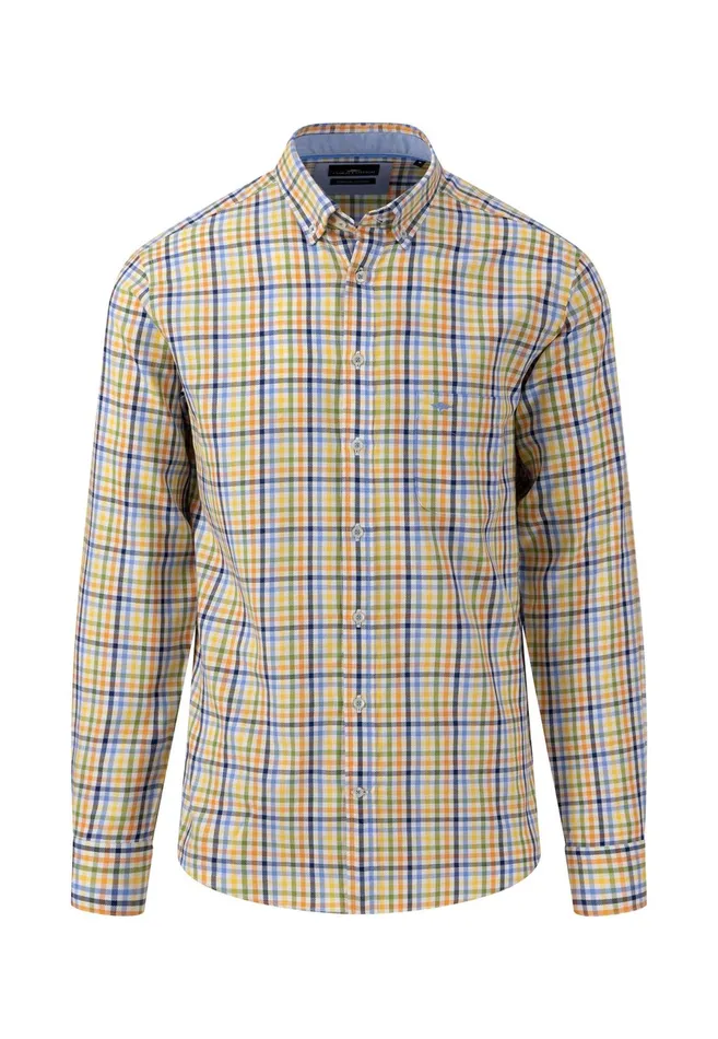Sale Men FYNCHHATTON Patterned Casual Fit Shirt With A Fashionable Print Leaf Greendusty Lavender Sale Men FYNCHHATTON Patterned Casual Fit Shirt With A Fashionable Print Leaf Greendusty Lavender