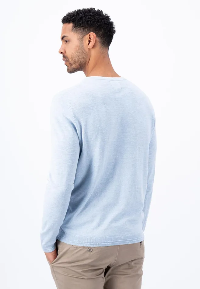 Sale Men FYNCHHATTON Soft Sweater Made Of Cotton Linen Mix Summer Breezemidnightdusty Oliveoffwhite Sale Men FYNCHHATTON Soft Sweater Made Of Cotton Linen Mix Summer Breezemidnightdusty Oliveoffwhite