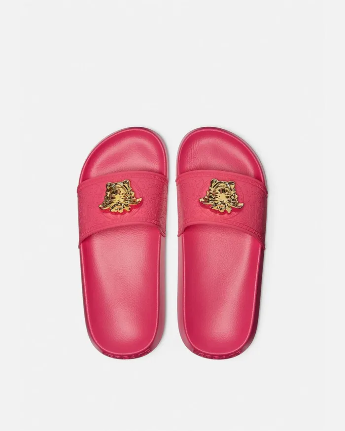 Sandals Women Versace Palazzo Slides Fuchsia