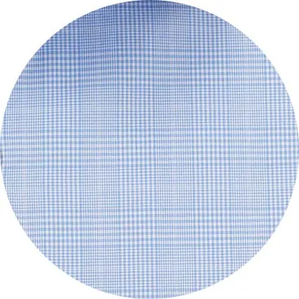 Savile Row Company Blue Cotton Prince Of Wales Check Slim Fit Formal Shirt 8211 Single Cuff Men Formal Shirts