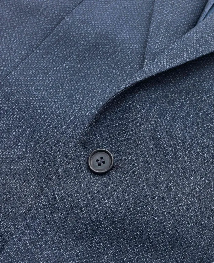 Savile Row Company Blue WoolBlend Micro Pattern Jacket Men Blazers And Jackets Savile Row Company Blue WoolBlend Micro Pattern Jacket Men Blazers And Jackets