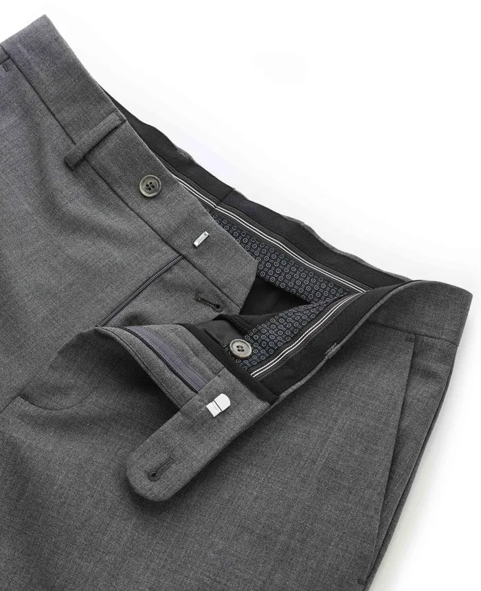Savile Row Company Navy WoolBlend Suit Trousers Men Suit Trousers