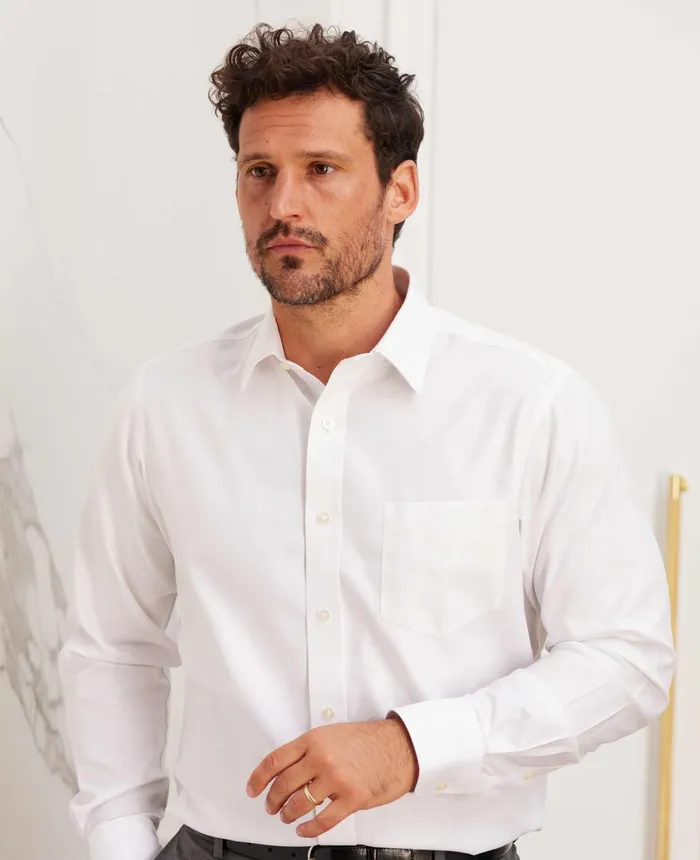 Savile Row Company Non Iron White Twill Windsor Collar Classic Fit Formal Shirt 8211 Single Cuff Men Formal Shirts Savile Row Company Non Iron White Twill Windsor Collar Classic Fit Formal Shirt 8211 Single Cuff Men Formal Shirts