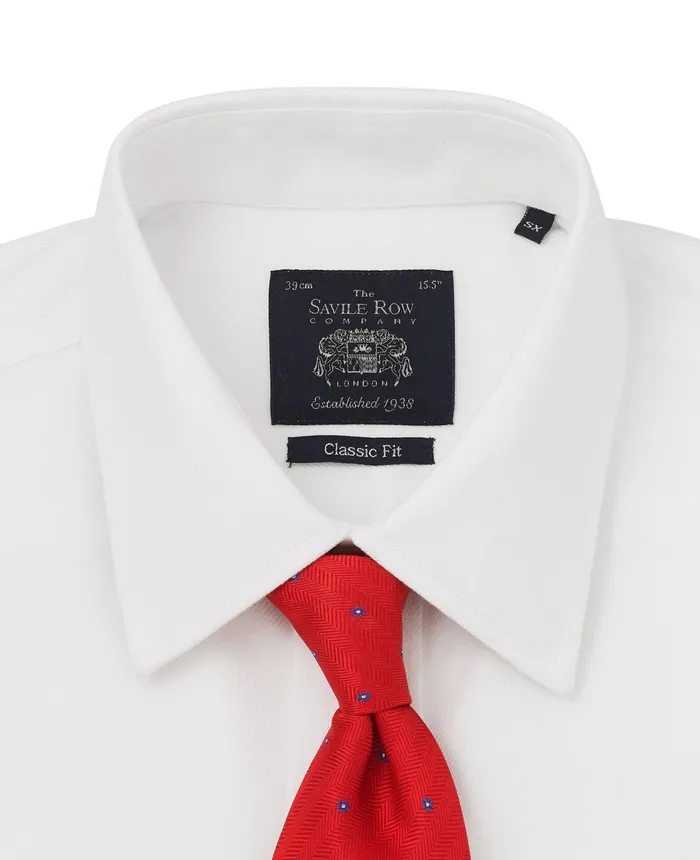 Savile Row Company Non Iron White Twill Windsor Collar Classic Fit Formal Shirt 8211 Single Cuff Men Formal Shirts Savile Row Company Non Iron White Twill Windsor Collar Classic Fit Formal Shirt 8211 Single Cuff Men Formal Shirts