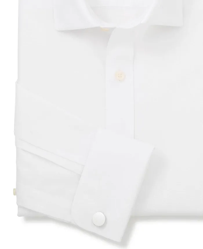 Savile Row Company White Cotton Slim Fit NonIron Shirt 8211 Double Cuff Men NonIron Shirts Savile Row Company White Cotton Slim Fit NonIron Shirt 8211 Double Cuff Men NonIron Shirts