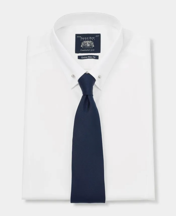Savile Row Company White Extra Slim Fit Pin Collar Shirt 8211 Double Cuff White Men Formal Shirts Savile Row Company White Extra Slim Fit Pin Collar Shirt 8211 Double Cuff White Men Formal Shirts
