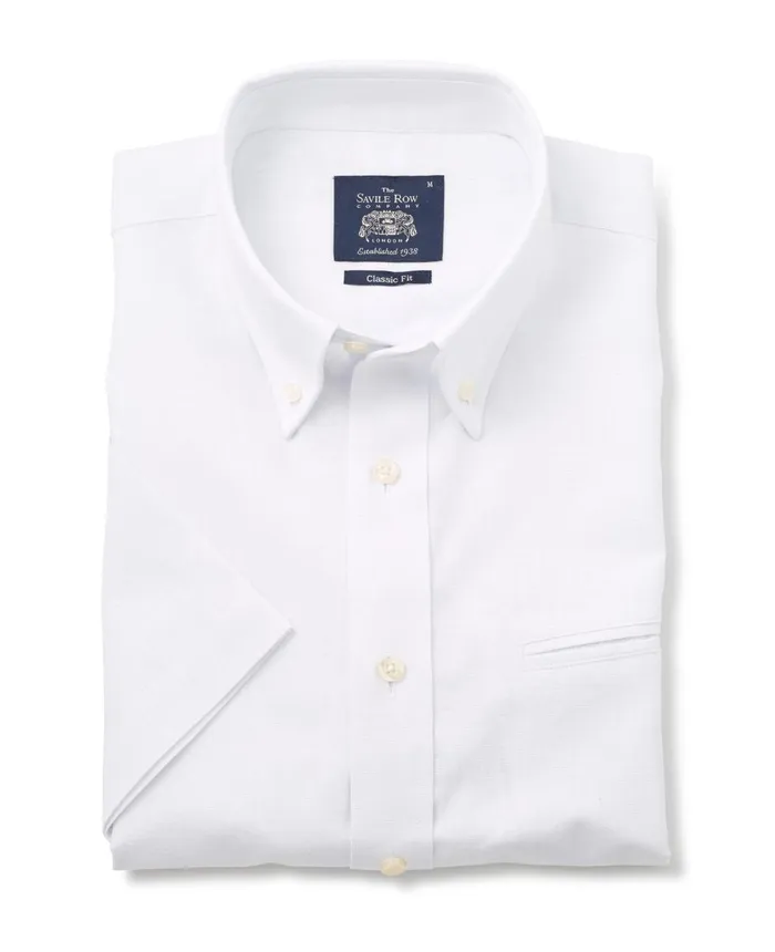 Savile Row Company White LinenBlend Classic Fit Short Sleeve Shirt White Linen Men Short Sleeve Shirts Savile Row Company White LinenBlend Classic Fit Short Sleeve Shirt White Linen Men Short Sleeve Shirts