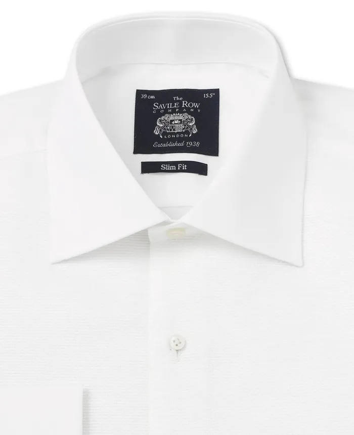 Savile Row Company White Marcella Bib Front Slim Fit Evening Double Cuff Formal Shirt Men Formal Shirts Savile Row Company White Marcella Bib Front Slim Fit Evening Double Cuff Formal Shirt Men Formal Shirts