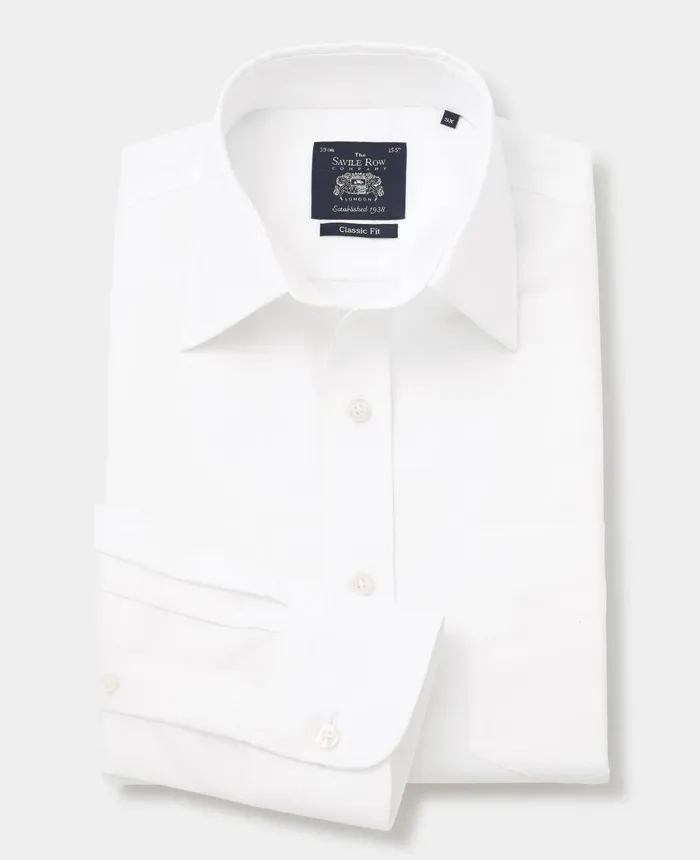 Savile Row Company White Micro Dobby Classic Fit NonIron Formal Shirt 8211 Single Cuff Men NonIron Shirts Savile Row Company White Micro Dobby Classic Fit NonIron Formal Shirt 8211 Single Cuff Men NonIron Shirts