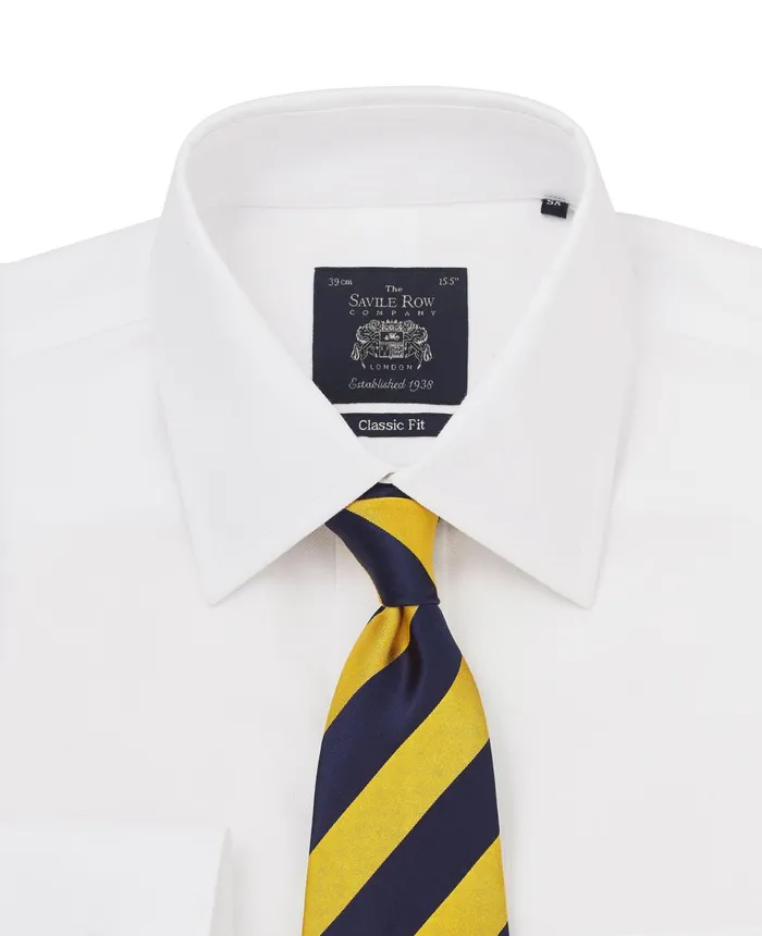 Savile Row Company White Micro Dobby Classic Fit NonIron Formal Shirt 8211 Single Cuff Men NonIron Shirts Savile Row Company White Micro Dobby Classic Fit NonIron Formal Shirt 8211 Single Cuff Men NonIron Shirts
