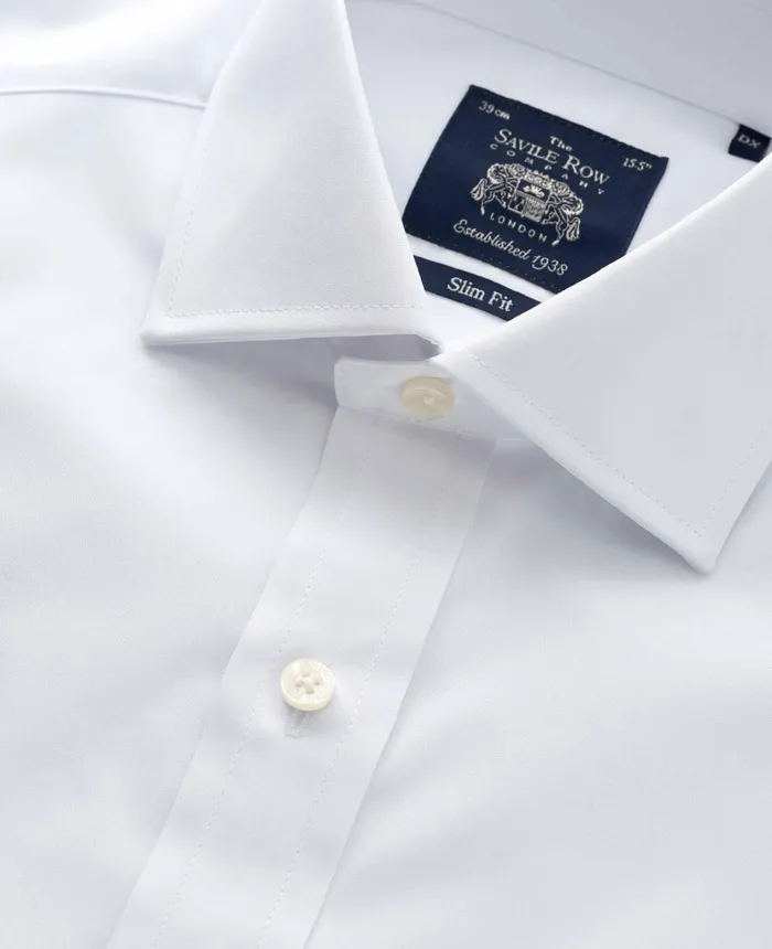 Savile Row Company White Slim Fit Cotton Poplin Formal Shirt 8211 Single Or Double Cuff Men Formal Shirts Savile Row Company White Slim Fit Cotton Poplin Formal Shirt 8211 Single Or Double Cuff Men Formal Shirts