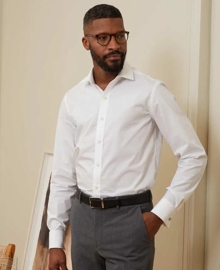 Savile Row Company White Slim Fit Cotton Poplin Formal Shirt 8211 Single Or Double Cuff Men Formal Shirts Savile Row Company White Slim Fit Cotton Poplin Formal Shirt 8211 Single Or Double Cuff Men Formal Shirts