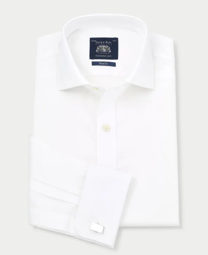 Savile Row Company White Slim Fit Cotton Poplin Formal Shirt 8211 Single Or Double Cuff Men Formal Shirts Savile Row Company White Slim Fit Cotton Poplin Formal Shirt 8211 Single Or Double Cuff Men Formal Shirts