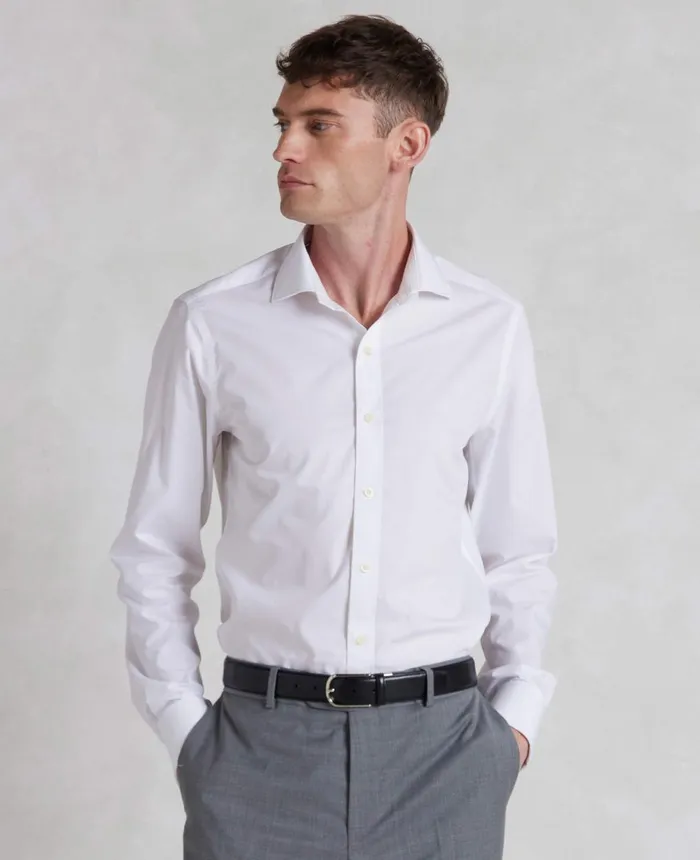 Savile Row Company White Slim Fit Cotton Poplin Formal Shirt 8211 Single Or Double Cuff Men Formal Shirts Savile Row Company White Slim Fit Cotton Poplin Formal Shirt 8211 Single Or Double Cuff Men Formal Shirts