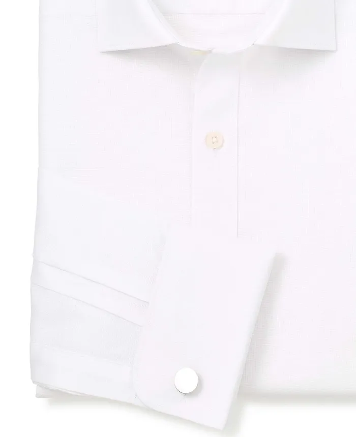 Savile Row Company White Textured Cotton Slim Fit Formal Shirt 8211 Double Cuff White Men Formal Shirts Savile Row Company White Textured Cotton Slim Fit Formal Shirt 8211 Double Cuff White Men Formal Shirts