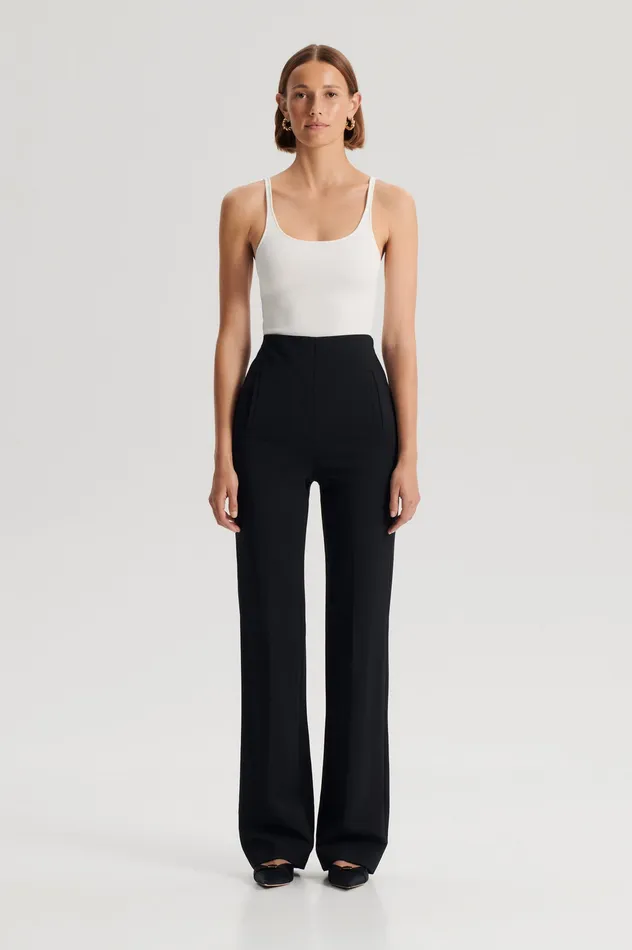 Scanlan Theodore CREPE KNIT RIB SINGLET CREAM Women Tops