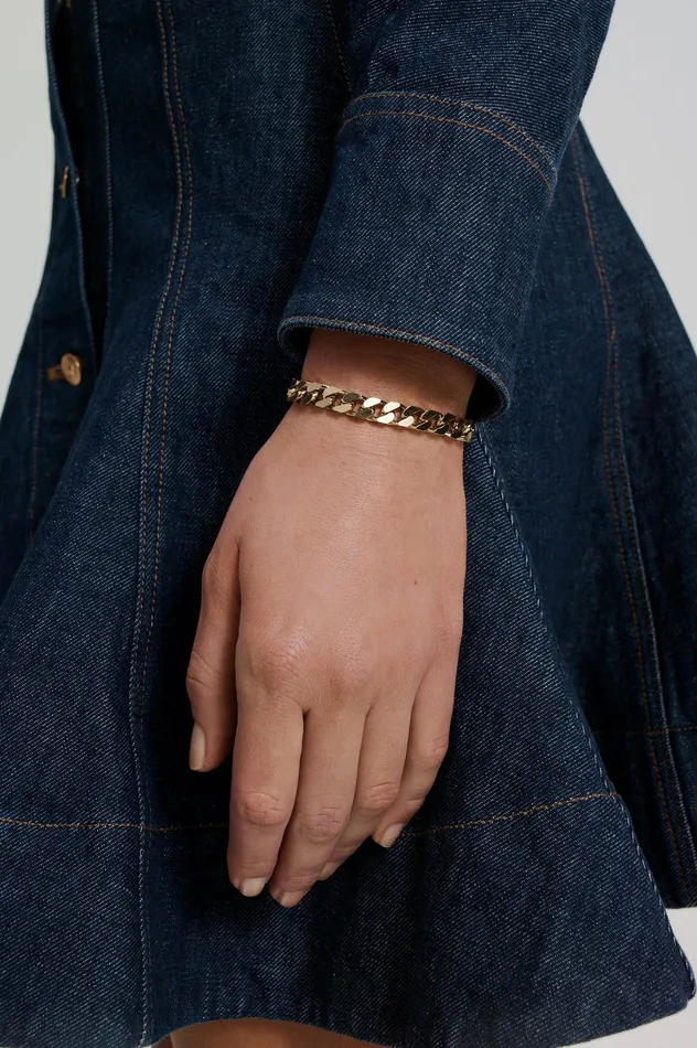Scanlan Theodore Jewelry Women FLAT CHAIN BRACELET LIGHTGOLD
