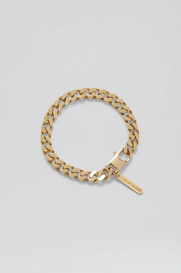 Scanlan Theodore Jewelry Women FLAT CHAIN BRACELET LIGHTGOLD Scanlan Theodore Jewelry Women FLAT CHAIN BRACELET LIGHTGOLD