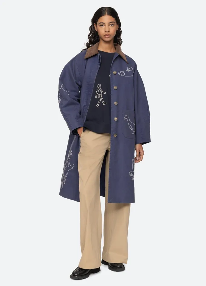 Sea New York Outerwear Demi Coat Blue 8211 Women